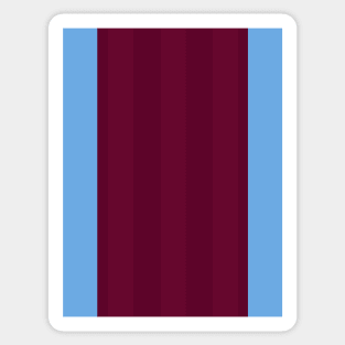 Aston Villa Retro 1984 Claret and Blue Home Sticker